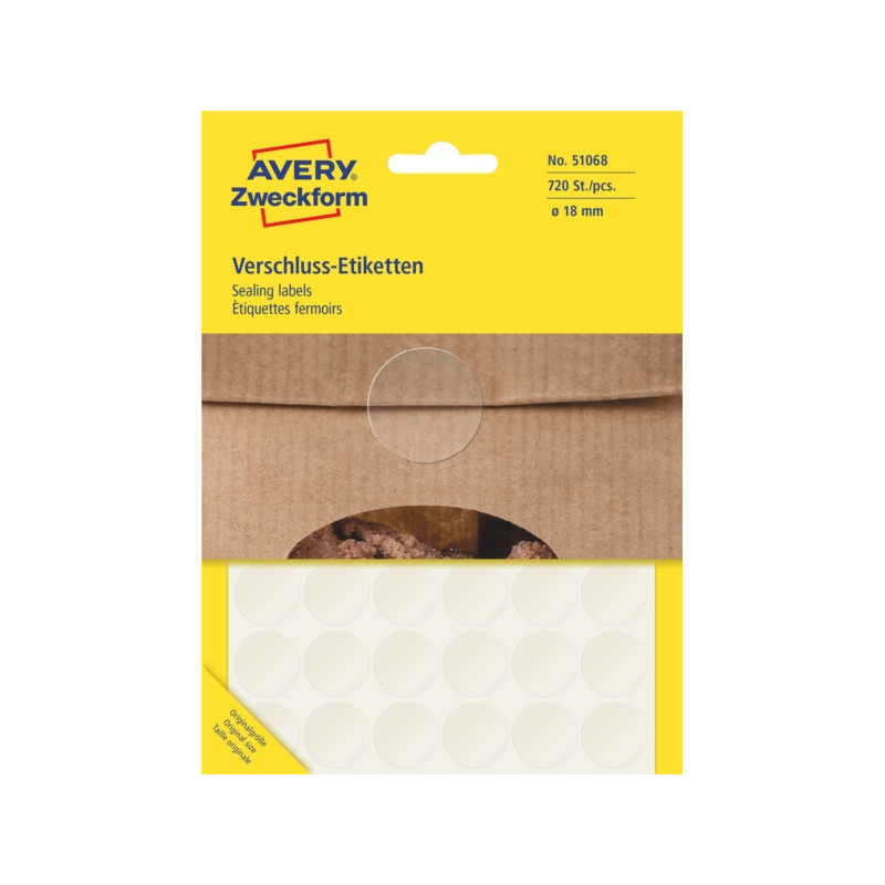 ekologiczne Etykiety 60mm Avery 25 arkuszy ekologiczne Etykiety 60mm Avery 25 arkuszy