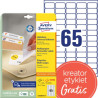 Etykiety usuwalne 38,1x21,2 Avery 30 arkuszy