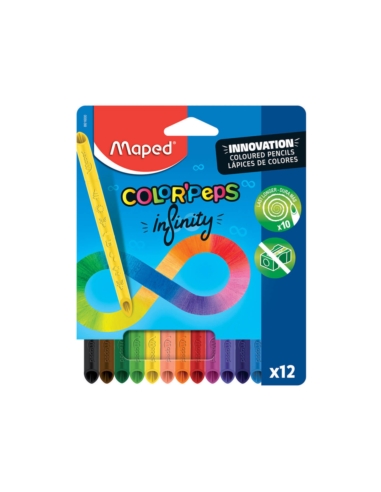 MAPED KREDKI COLORPEPS INFINITY GRAFITOWE 12 KOL.