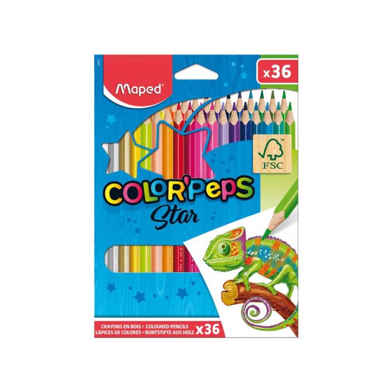 MAPED KREDKI TRÓJKĄTNE COLORPEPS 36SZT