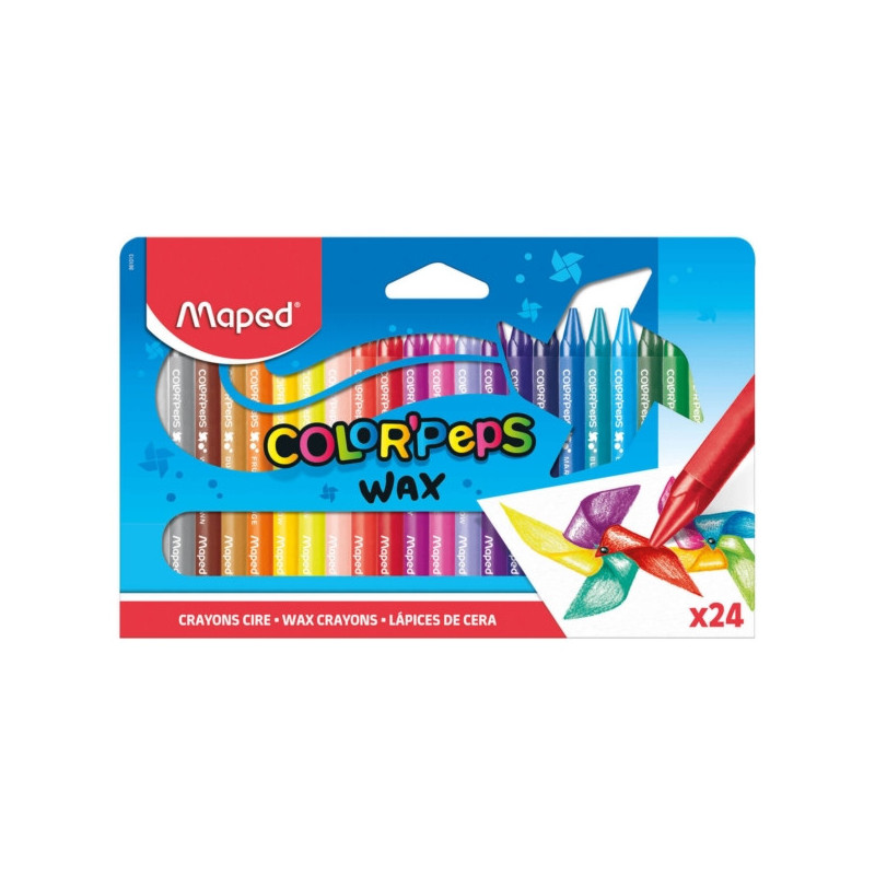 MAPED KREDKI ŚWIECOWE COLORPEPS 24 SZT MAPED KREDKI ŚWIECOWE COLORPEPS 24 SZT
