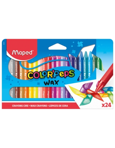 MAPED KREDKI ŚWIECOWE COLORPEPS 24 SZT