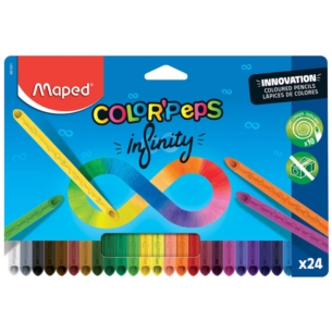 MAPED KREDKI COLORPEPS INFINITY GRAFITOWE 24 KOL.