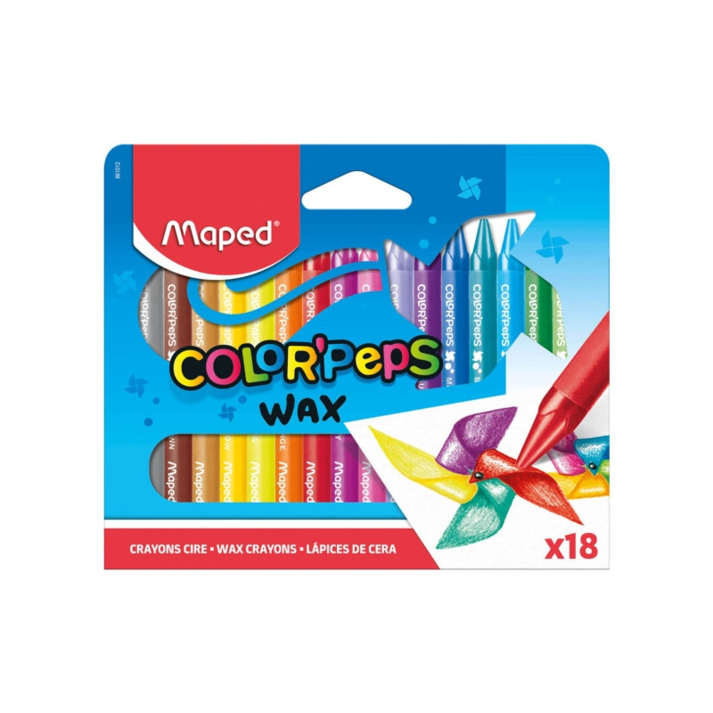 MAPED KREDKI ŚWIECOWE COLORPEPS 18 SZT MAPED KREDKI ŚWIECOWE COLORPEPS 18 SZT