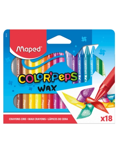 MAPED KREDKI ŚWIECOWE COLORPEPS 18 SZT