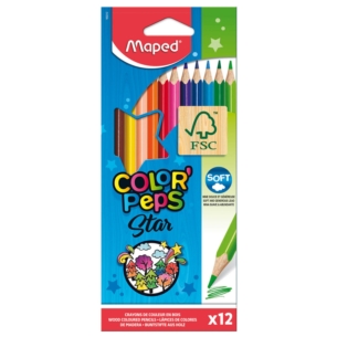 MAPED KREDKI TRÓJKĄTNE COLORPEPS 12SZT