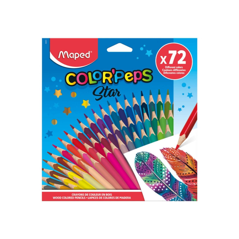 MAPED KREDKI TRÓJKĄTNE COLORPEPS 72SZT MAPED KREDKI TRÓJKĄTNE COLORPEPS 72SZT