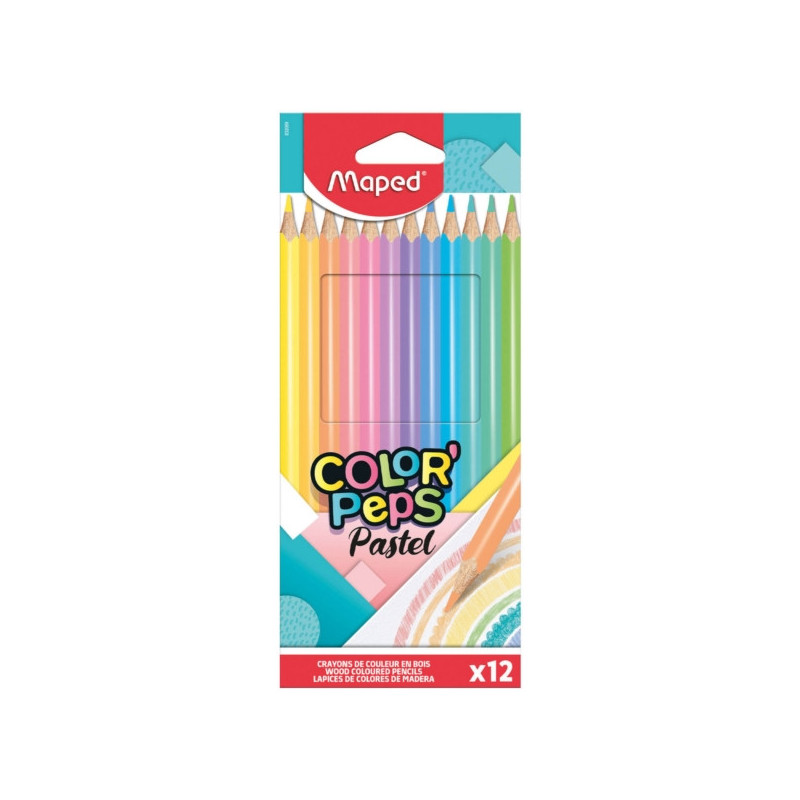 MAPED KREDKI TRÓJKĄTNE COLORPEPS PASTEL 12SZT