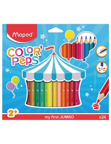 MAPED KREDKI COLORPEPS JUMBO 24 SZT