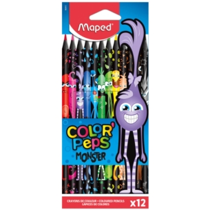 MAPED KREDKI TRÓJKĄTNE COLORPEPS MONSTER 12 KOL