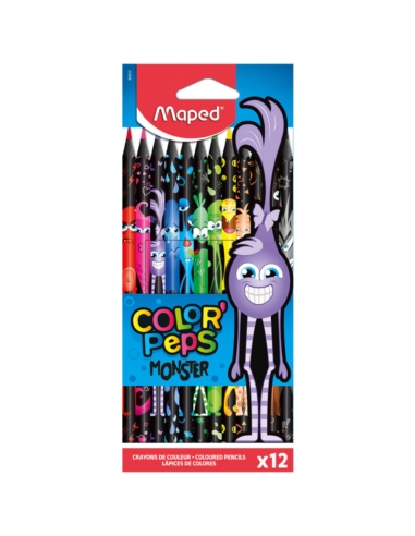 MAPED KREDKI TRÓJKĄTNE COLORPEPS MONSTER 12 KOL