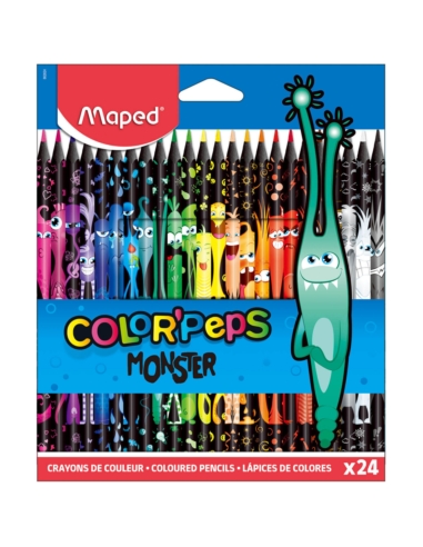 MAPED KREDKI TRÓJKĄTNE COLORPEPS MONSTER 24 KOL