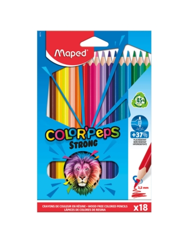 MAPED KREDKI TRÓJKĄTNE COLORPEPS STRONG 18 KOL