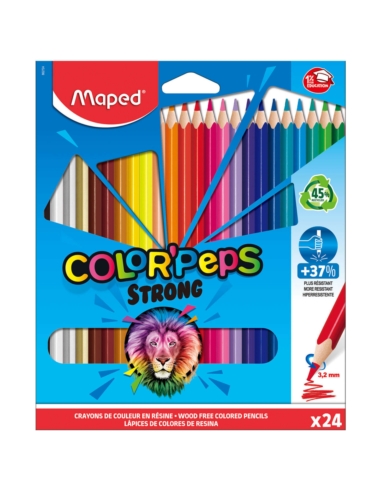 MAPED KREDKI TRÓJKĄTNE COLORPEPS STRONG 24 KOL