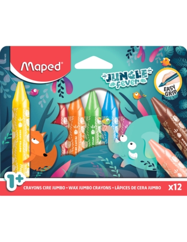 MAPED KREDKI ŚWIECOWE JUMBO JUNGLE FEVER 12 KOL