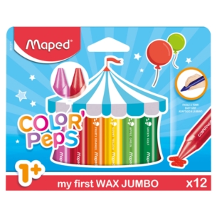 MAPED KREDKI ŚWIECOWE JUMBO COLORPEPS 12 KOL