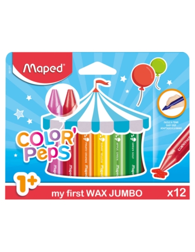 MAPED KREDKI ŚWIECOWE JUMBO COLORPEPS 12 KOL