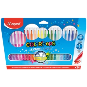 MAPED FLAMASTRY COLORPEPS LONG LIFE 24 KOL