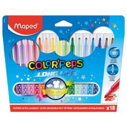 MAPED FLAMASTRY COLORPEPS LONG LIFE 18 KOL