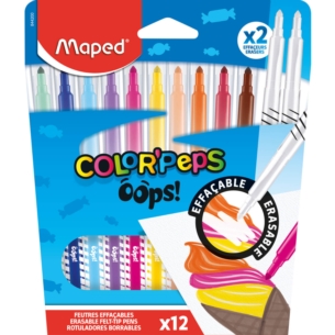 MAPED FLAMASTRY COLORPEPS OOPS WYMAZYWALNE 12 KOL