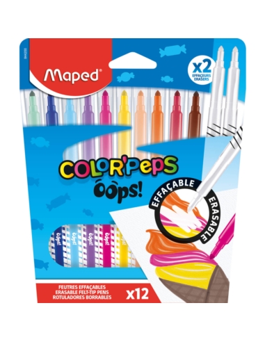 MAPED FLAMASTRY COLORPEPS OOPS WYMAZYWALNE 12 KOL