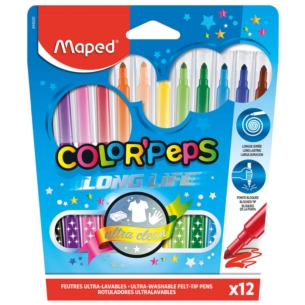 MAPED FLAMASTRY COLORPEPS LONG LIFE 12 KOL