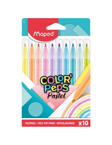 MAPED FLAMASTRY COLORPEPS PASTEL 10 KOL