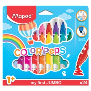 MAPED FLAMASTRY COLORPEPS JUMBO 24 KOL