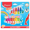 MAPED FLAMASTRY COLORPEPS JUMBO 24 KOL
