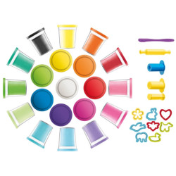 MAPED MASA PLASTYCZNA 20 KOL Z AKCESORIAMI CREATIV