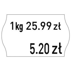 Taśma do metkownicy 2R 26X16 mm biała M30014335