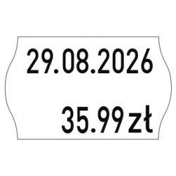 Taśma do metkownicy 2R 26X16 mm biała M30014335