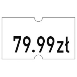 Taśma do metkownicy 1R 21X12 mm biała M30014356