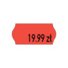 Taśma do metkownicy 1R 26X12 mm czerwone neonowe
