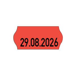 Taśma do metkownicy 1R 26X12 mm czerwone neonowe