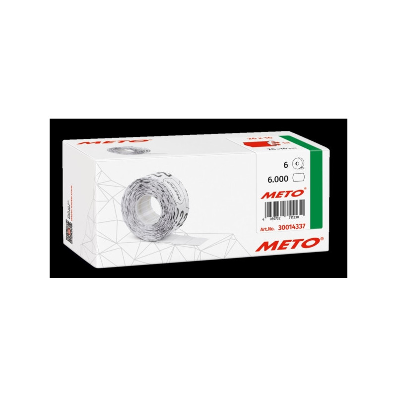 Taśma do metkownicy 2R 26X16 mm czerwone neonowe