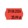 Taśma do metkownicy 2R 26X16 mm czerwone neonowe