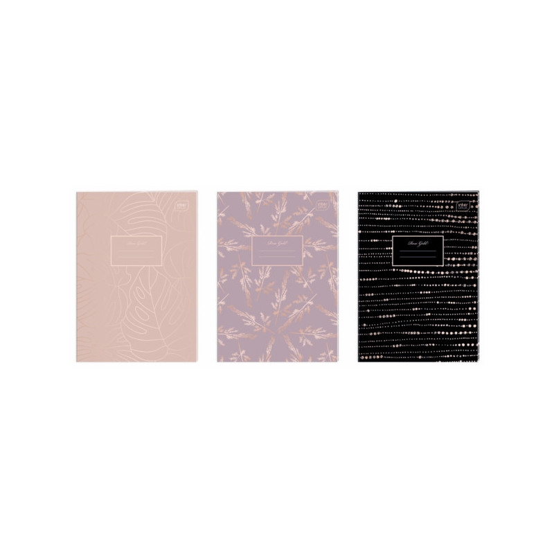 ZESZYT A4  60K KRATKA ROSE GOLD  INTERDRUK