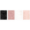 ZESZYT A5  80K KRATKA METALLIC ROSE GOLD INTERDRUK