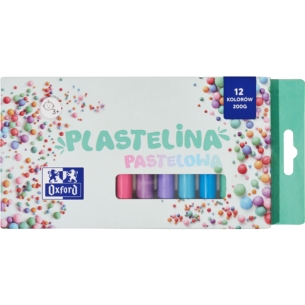 OXFORD PLASTELINA PASTELOWA 12 KOL