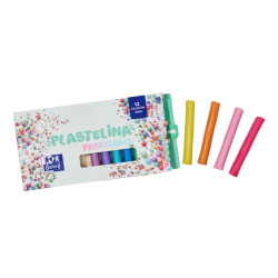 OXFORD PLASTELINA PASTELOWA 12 KOL