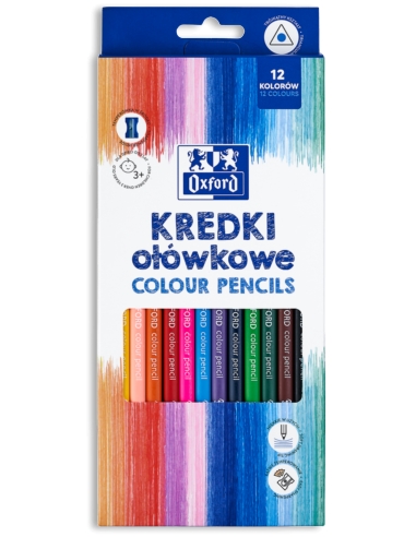 OXFORD KREDKI OŁÓWKOWE REGULAR 12 KOL