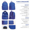 PLECAK OXFORD GRADIENT NIEBIESKI