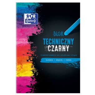 OXFORD BLOK TECHNICZNY CZARNY A3/10K