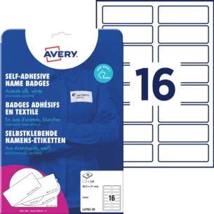 Identyfikatory Avery 88,9x31mm 320 etykiet