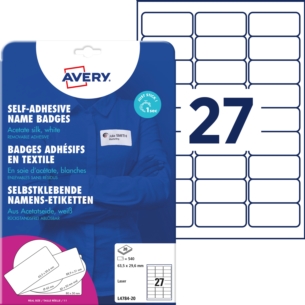 Identyfikator Avery 63,5x29,6mm 540 etykiet