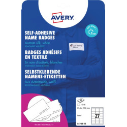 Identyfikator Avery 63,5x29,6mm 540 etykiet