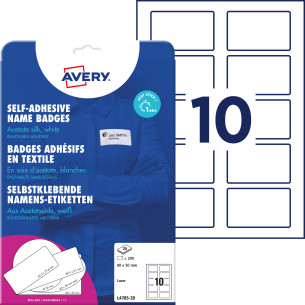 Identyfikatory Avery 80x50mm 200 etykiet L4785-20