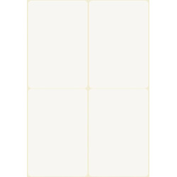 Identyfikatory Avery do opisu 80x54mm biała folia