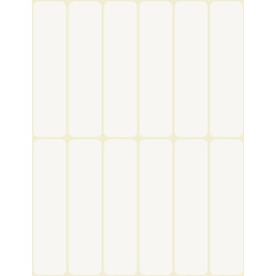 Identyfikatory Avery do opisu 76x19mm biała folia
